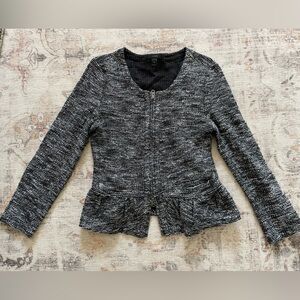 J. Crew Boucle Textured Zip Jacket